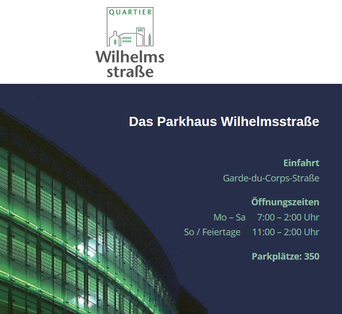 Webdesign Quartier Wilhelmsstrasse